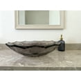 thumbnail image 3 of Transparent grey Glass Vessel Sink, Modern Vanity Bowl with Pop-Up Drain for Bathroom | LAV-FWS103, 3 of 6
