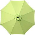 thumbnail image 4 of UltraShades 9FT Outdoor Patio Umbrella with Push Button Tilt and Crank Handle, Market Umbrella with 8 Sturdy Umbrella Ribs, Waterproof for Garden, Deck, Backyard, Pool, Green, 4 of 9