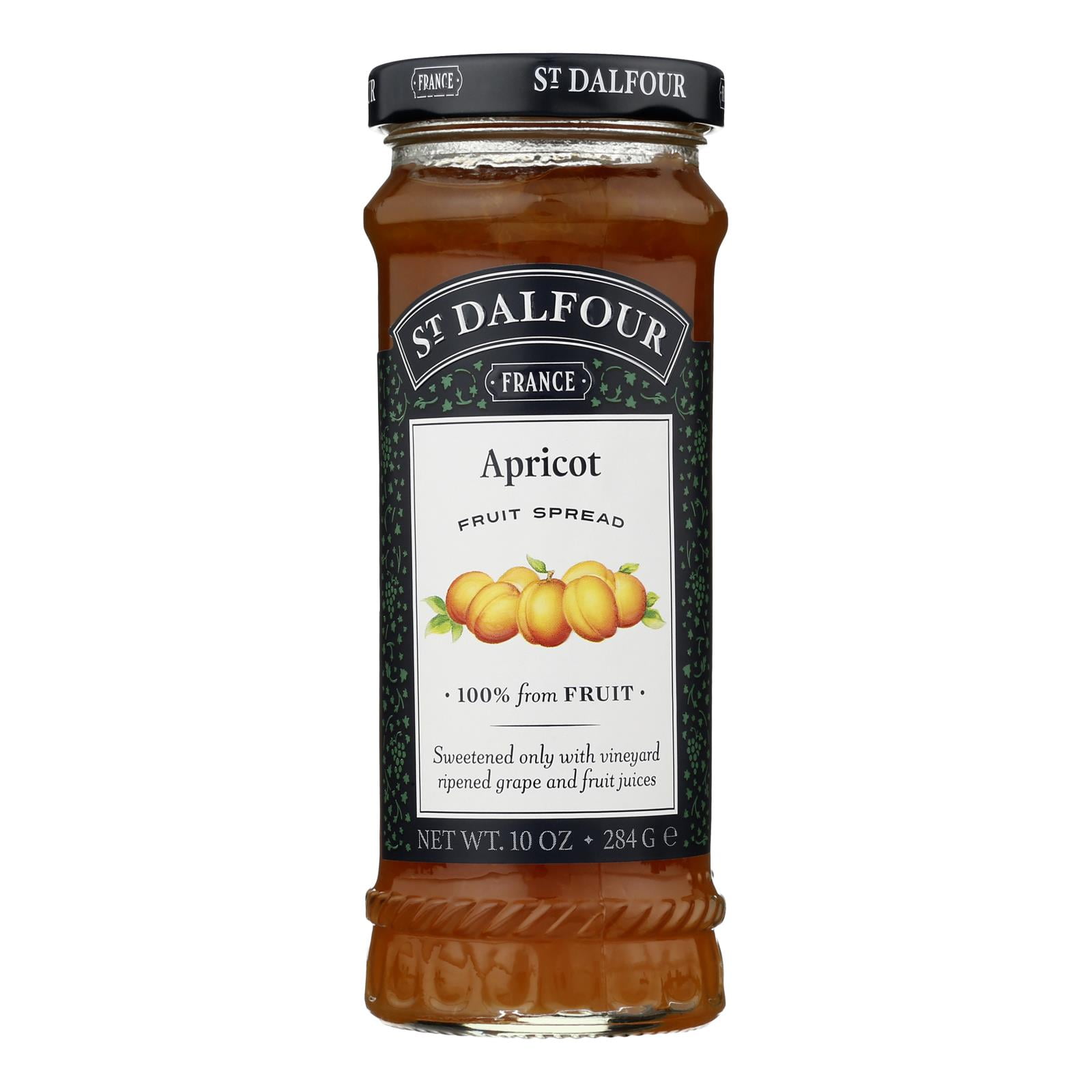 St Dalfour Thick Apricot Fruit Spread - Deluxe 100% Fruit - 10 Oz - Case Of 6