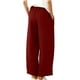 thumbnail image 2 of TaTaai Women Casual Loose Lounge Sweatpants Wide Leg Oblique Cuff Long Pants With Tie Pockets Soft Lightweight Breathable Machine Washable No Fading Daily Street Wear Gift, 2 of 6