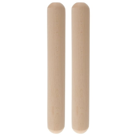 

2pcs Beech Rolling Non-stick Dough Roller Rolling Stick Kitchen Tool for Cookie Pizza Fondant (20cm)