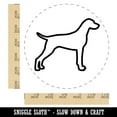 thumbnail image 2 of German Shorthaired Pointer Dog Outline Self-Inking Rubber Stamp Ink Stamper - Blue Ink - Large 1-1/2 Inch, 2 of 7