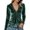 Green, variant on Women's Solid Velvet Hooded Long Sleeve Top V Neck Drawstring Ruched Front Slim Casual Pullover for Dating Party Daily Wear Wine