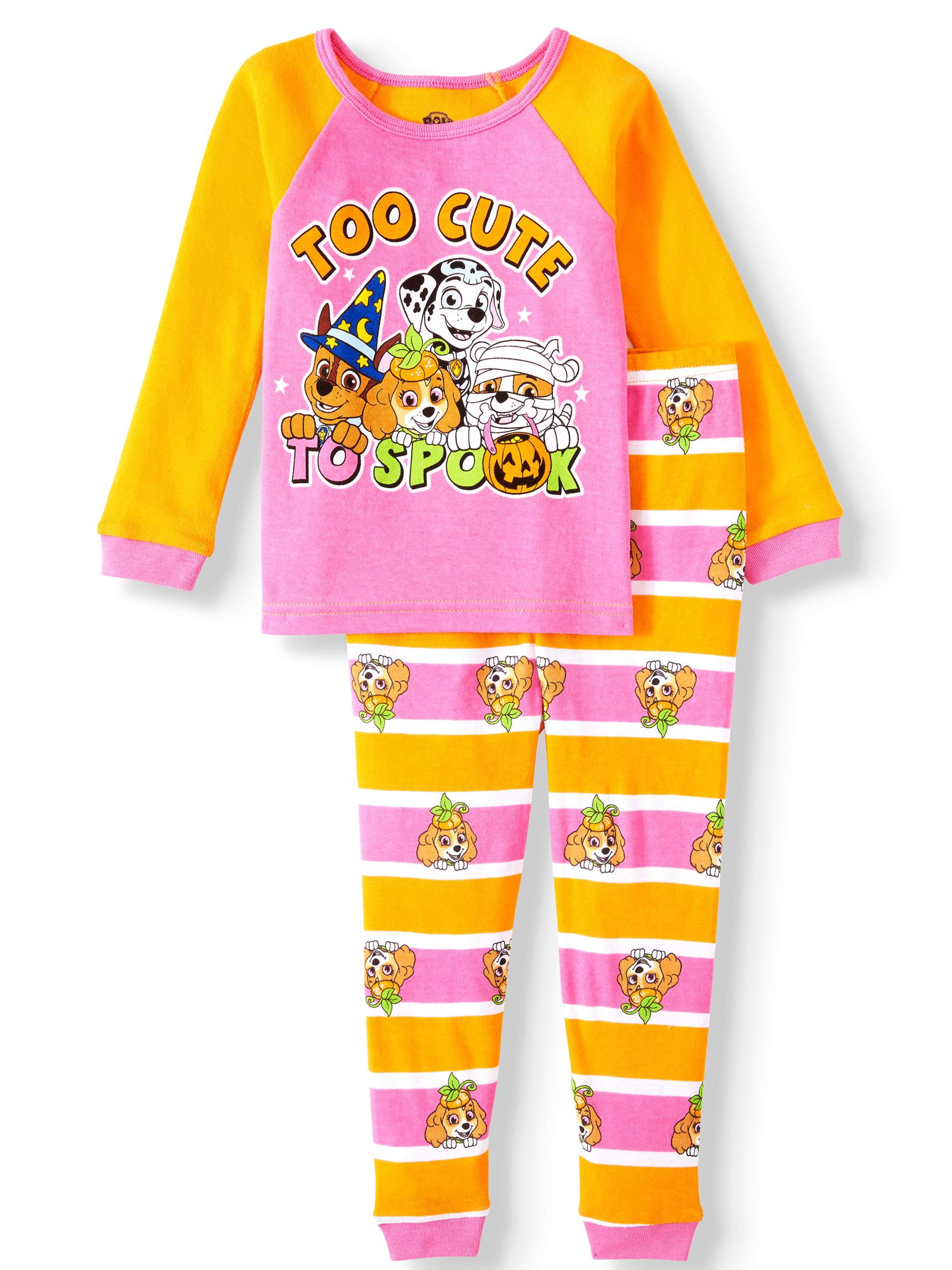 AME Paw Patrol Baby Toddler Girl Cotton Tight Fit Pajama 2pc Set