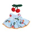 thumbnail image 3 of Mini muñeca de peluche de 15cm perfke Ropa y accesorios para muñecas con vestido y accesorio para el cabello, 3 of 9