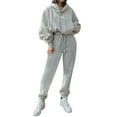 thumbnail image 5 of Durtebeua Crewneck Long Sleeve Tops Long Sweatpants Outfits  Sets Womens 2 Piece Sweatsuits, 5 of 6