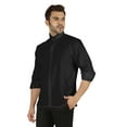 thumbnail image 4 of Bestman Formal Front Button Placket Solid Shirts For Mens Long Sleeve Regular Fit Shirt, 4 of 6