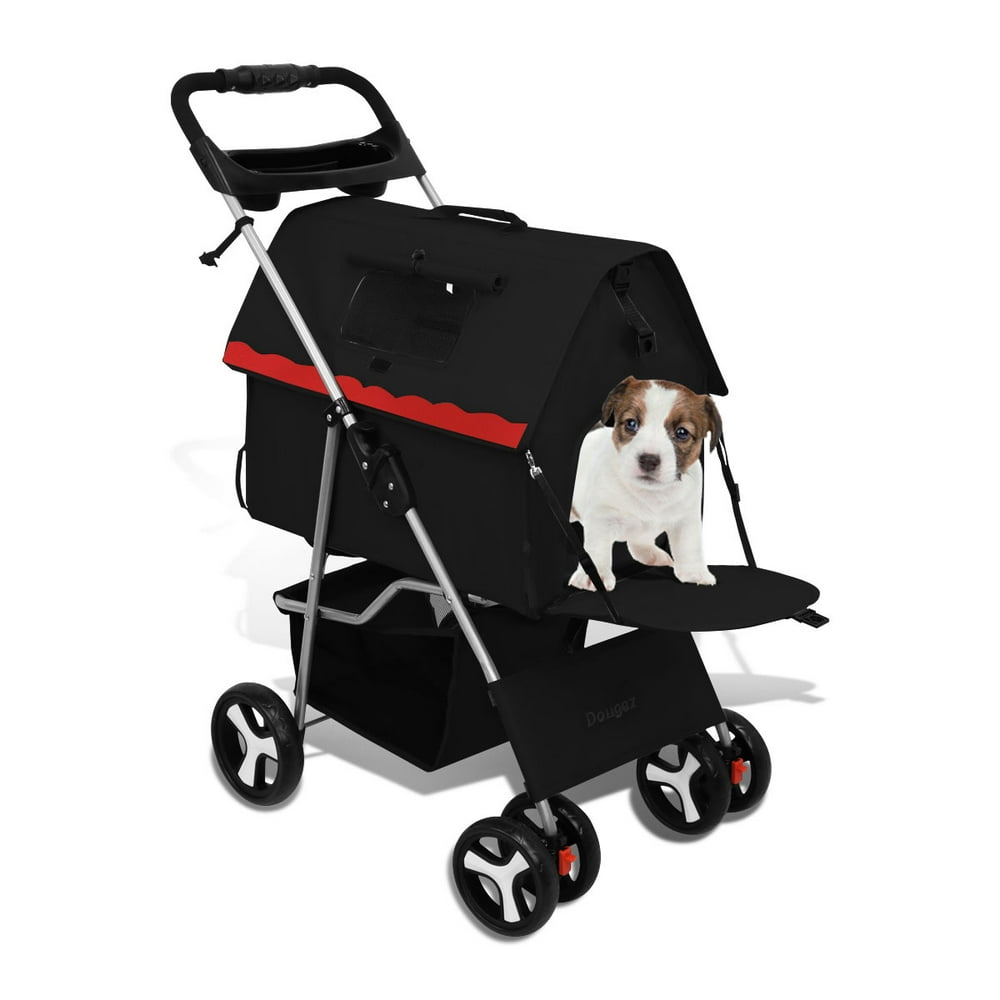 Magshion 2 In 1 Pet Cat Dog Stroller Travel Removable Carrier Zipper