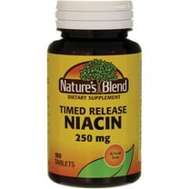 Nature's Blend Timed Release Niacin Tablets, 250 mg, 100 Count