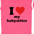 thumbnail image 4 of Inktastic I Heart My Babysitter Boys or Girls Baby Bodysuit, 4 of 5