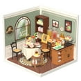 thumbnail image 1 of Kit de casa en miniatura ROBOTIME DIY, casa de plástico con LED Sweet Sips Tea, 1 of 7