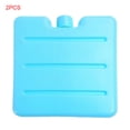 thumbnail image 1 of 2 Pieces Reusable Freezer Cool Block Ice Pack Outdoor cooler ice pack ice Picnic Travel Lunch Box Cooler Ice Box, Blue, 1 of 8