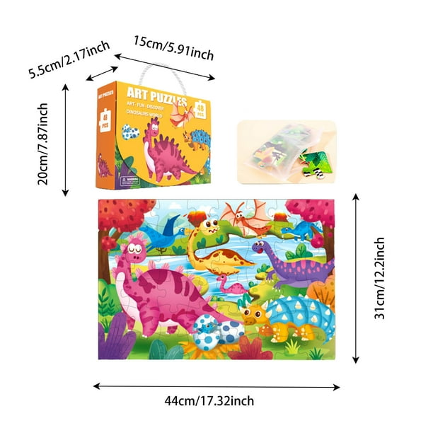 Puzzle de suelo para niños Animales Puzzles grandes 48 piezas