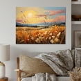 thumbnail image 2 of Designart "And Pastel Countryside Wheat painting IV" Landscapes Metal Wall Decor, 2 of 5