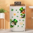 thumbnail image 5 of RyanK St Patricks Day Decorations Atrick's Day Stickers Roll Glitter Paper Decals 3 Colors Green Sparkly Adhesive Sticker For Envelope Journal Decor Party Supplies, 5 of 7