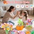 thumbnail image 4 of Kit de manualidades con ramo de flores de tela YUOIOYU para niños mayores de 4 años, 4 of 7