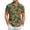 Orange014, variant on QHRMKOG Short Sleeve Shirts for Men Relaxed Fit Tropical Print Hawaiian Shirts Breathable Holiday Button Down Beach Shirts Summer Trendy Shirts Green XL