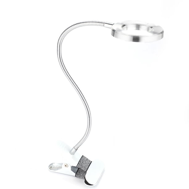 Lámpara de maquillaje circular USB para cejas, labios, tatuajes, salón de belleza, luces LED de escritorio con clip