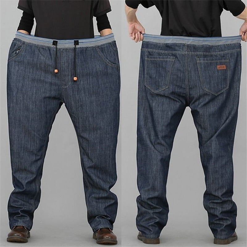 REDHOTYPE Pantalon Jean a Cordon Elastique pour Homme
