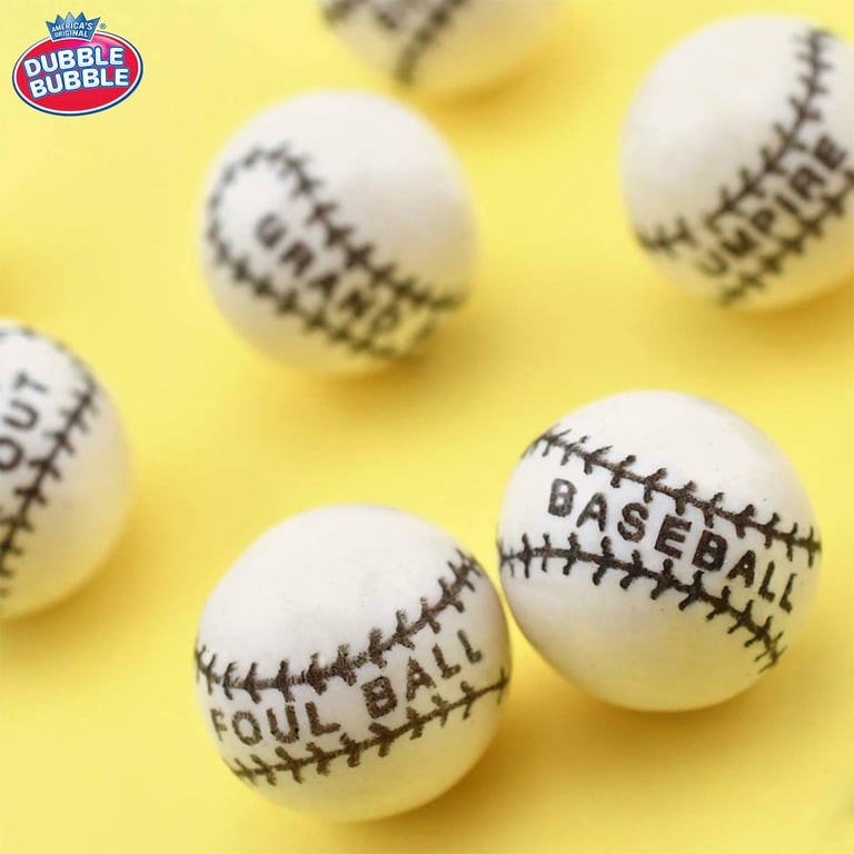 Dubble Bubble Baseball Themed Chewing Gumballs - 240 Piece Tub