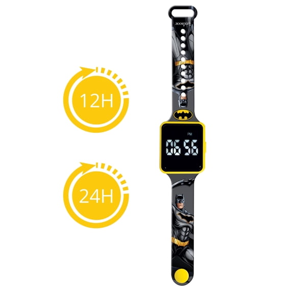 Lexibook Batman Digital Watch for Kids, 12/24-Hour Display, Blue