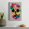 thumbnail image 4 of Floral Skull Premium Gallery Wrapped Canvas - Ready to Hang - 40 x 60, 4 of 9