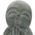 thumbnail image 3 of 23" Praying Monk Indoor Outdoor Statue, 3 of 4