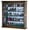 Brown, variant on 4 Adjustable Shelves Mirror Back Mini Figures / Miniatures / Figurines Display Case Cabinet