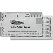 String Action Gauge And Ruler, Inches, Stainless Steel - Designed by StewMac, The Original measuring tool for acoustic and electric guitar, and bass setup