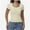 Apricot, variant on Women's Short Sleeve Square Neck T Shirt Color Block Slim Fit Summer Basic Tee Tops