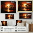 thumbnail image 4 of Designart "Tribal Eternity African I" African Tribal Floater Framed Wall Art Print, 4 of 7