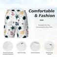 thumbnail image 6 of Picia Turtles And Corals pattern Mens Swim Trunks with Compression Liner Stretch Beach Shorts Quick Dry with Zipper Pockets No-Chafing Board Shorts-Large, 6 of 9