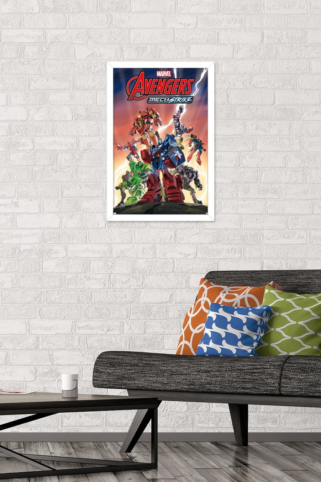 Marvel Avengers: Mechstrike - Group Wall Poster, 14.725" x 22.375", Framed