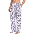 thumbnail image 2 of Xecao Lavender Flowers Men's Straight Lounge Pajama Pants: The Ultimate in Comfortable Sleepwear, 2 of 9