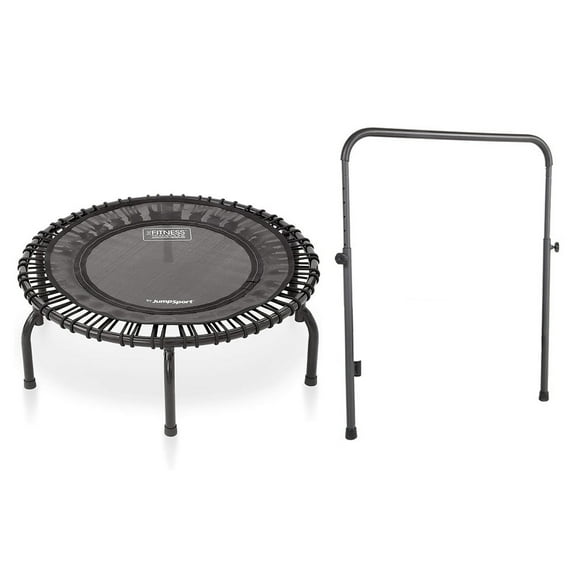 JumpSport Fitness Rebounder Mini Trampoline & Handle Bar Accessory