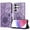 Purple, variant on Allytechgroup Case for Samsung Galaxy S25 Ultra with Credit Card Slot, PU Leather RFID Blocking Flip Wallet Phone Case Stand Shockproof Protective Back Cover for Samsung Galaxy S25 Ultra, Rosegold