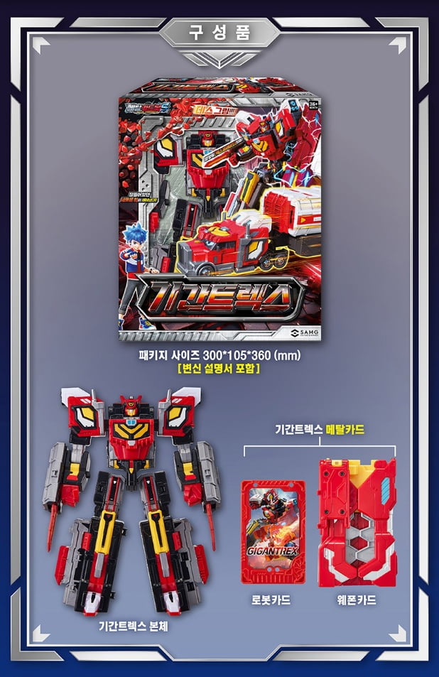 Metal Cardbot S Gigantrex – Transforming Robot Truck Toy with Cards and Accessories