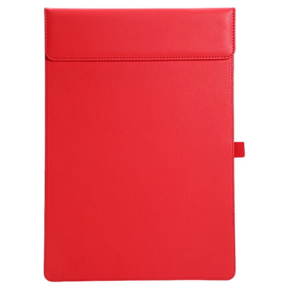 A4 Letter Size PU Leather Clipboard 9.5"x13.58" Magnetic Padfolio with Pen Holder Multi-functional Office Writing Board Document Organizer