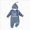 A17-Blue, variant on Baby Romper Long Sleeve Unisex One Piece Jumpsuit, Newborn Clothes Outfit