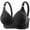 Black-1, variant on Bras for Women Plus Size Comfort Bras for Everyday Full Coverage Push Up Bras Wireless Underwear, 36B/C-44B/C
