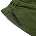 thumbnail image 7 of dazeni Boys Pull on Cargo Pants 2 Pack Elastic Waisted Jogger Pants Casul Chino Trousers with Pockets Back to School Clothes Green, 7 of 7