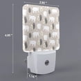 thumbnail image 2 of Fotbe Veilleuse Flocon de Neige d'Hiver Motif Bière Rétroéclairée LED avec Capteur de Mouvement & Capteur Crépuscule à l'Aube Veilleuse Écoénergétique, Veilleuse de Chambre-Uk, 2 of 7
