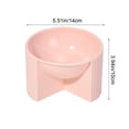 thumbnail image 3 of Tgbvmt 15° Tilt Elevated Pet Bowl 5.51In Spill Proof Wide Mouth Anti Tip Base Food Grade Easy Clean Neck Strain Relief for Cats Small Dogs Indoor Feeding Dry Wet Food Water Pet Tableware Decor, 3 of 6