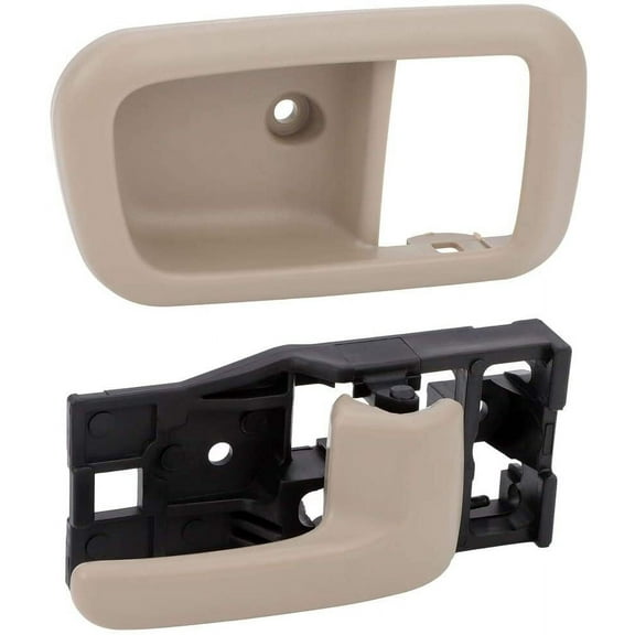 CCIYU Door Handles fit for 2000-2006 for Toyota Tundra Interior Inside Inter Rear Passenger Right Side Beige 2pcs