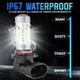 thumbnail image 4 of Lighting 3600lm 9145 9140 H10 LED Fog Lights Bulb For Ford Expedition 2007 2008 2009 2010 2011 2012 2013 2014 Xtreme Super Bright LED Replacement, 4 of 8