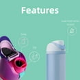 thumbnail image 5 of Replacement Lid for Owala Freesip, One Button Top Replacement, Leakproof BPA-Free School Kids Water Bottle Cap Replacement Compatible with Black Owala 24oz 32oz 40oz 16oz, 5 of 6