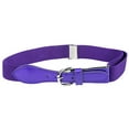 thumbnail image 2 of Kids Elastic Adjustable Belt with Leather Closure - Purple, 2 of 4
