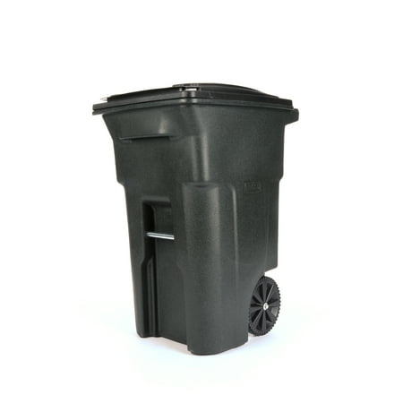 Toter 64 Gallon Trash Can Greenstone with Wheels and Lid