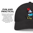 thumbnail image 3 of Gorra de béisbol Disney Minnie Mouse negra para adultos, 3 of 5