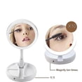 thumbnail image 5 of Espejo de maquillaje HUOGUO Luz LED plegable ajustable USB, 5 of 5